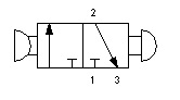 push pull 3-2 m14 pilot and mechanical valve